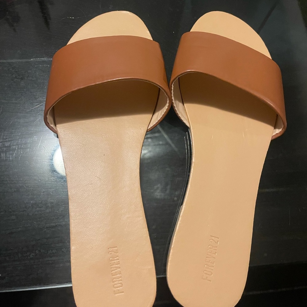 Nude brown forever 21 sandals